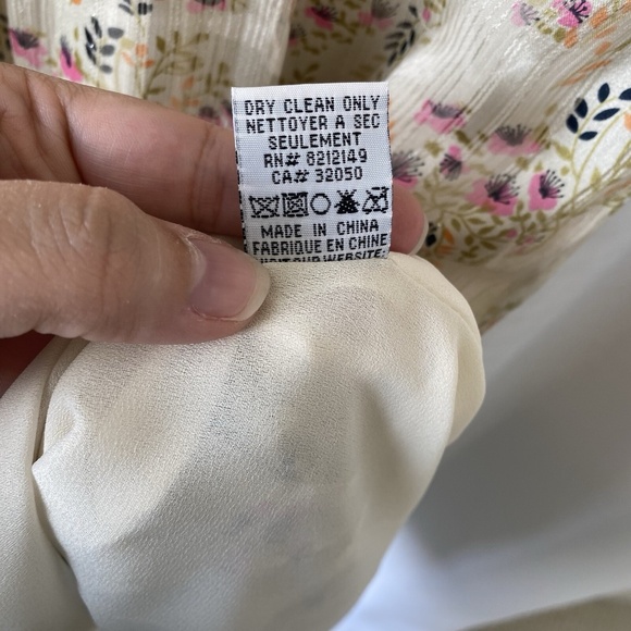 Anthropologie Anna Sui Dress Romantic Myotosis Midi Silk Cottagecore Ruffle Sz 4 - Picture 8 of 13